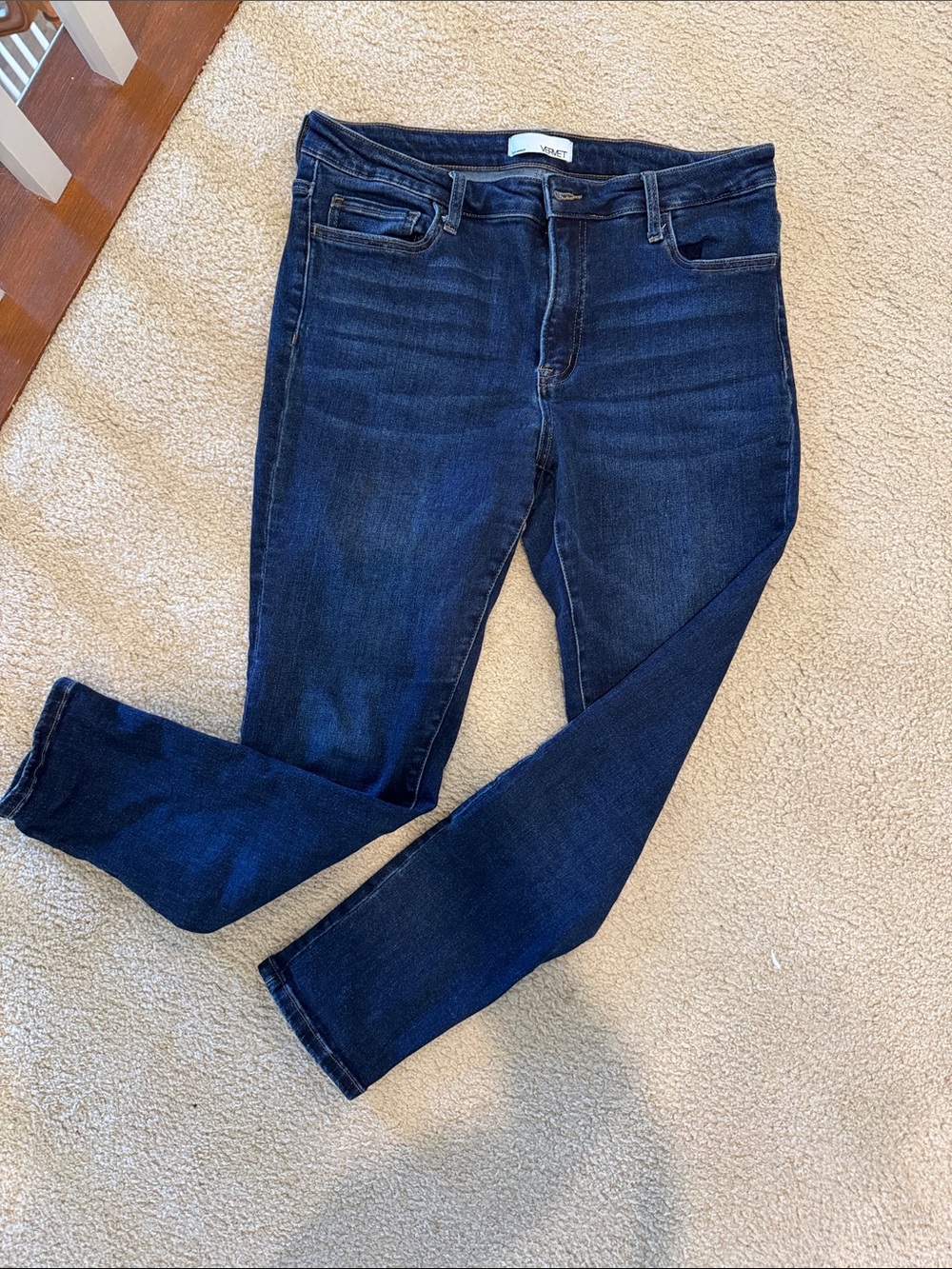 Vervet Dark Blue Skinny Jeans